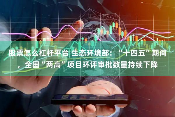 股票怎么杠杆平台 生态环境部：“十四五”期间，全国“两高”项目环评审批数量持续下降