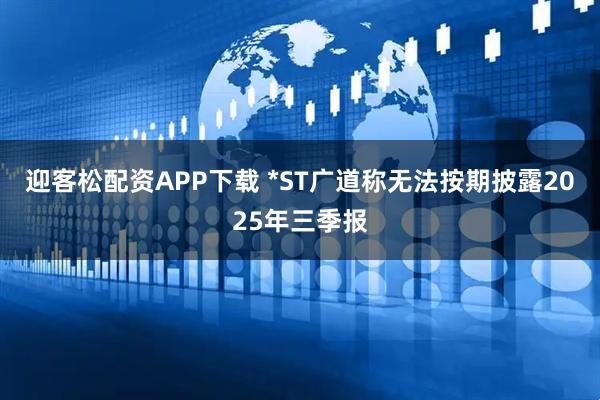 迎客松配资APP下载 *ST广道称无法按期披露2025年三季报