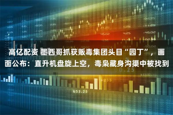 高亿配资 墨西哥抓获贩毒集团头目“园丁”，画面公布：直升机盘旋上空，毒枭藏身沟渠中被找到